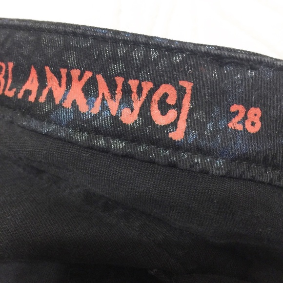 Blank NYC Snakeskin Printed Skinny Denim Jeans 28 - Picture 6 of 7